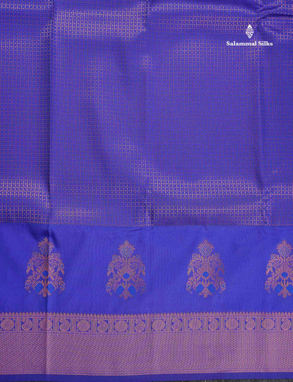 Semi Silk Saree - Parrot Green Colour Body With Contrast Teal Green Blouse