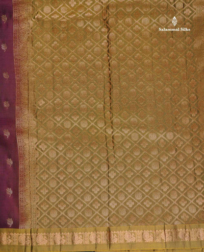Pure Mix Silk Saree - Sapphire Green Colour Body With Contrast Light Green Small Border