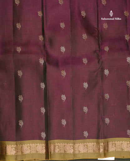 Pure Mix Silk Saree - Sapphire Green Colour Body With Contrast Light Green Small Border