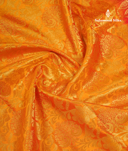 Beautiful Mustard Yellow Puremix Silk Saree With Contrast Pink Traditional Evening Morning Border