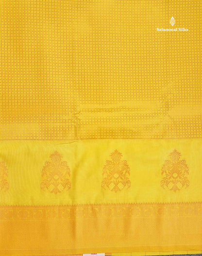 Semi Silk Saree - Parrot Green Colour Body With Contrast Teal Green Blouse
