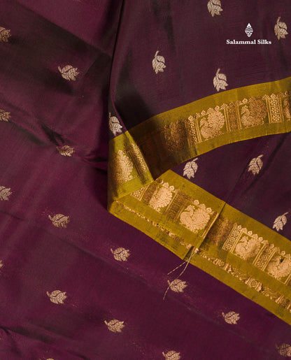 Pure Mix Silk Saree - Sapphire Green Colour Body With Contrast Light Green Small Border