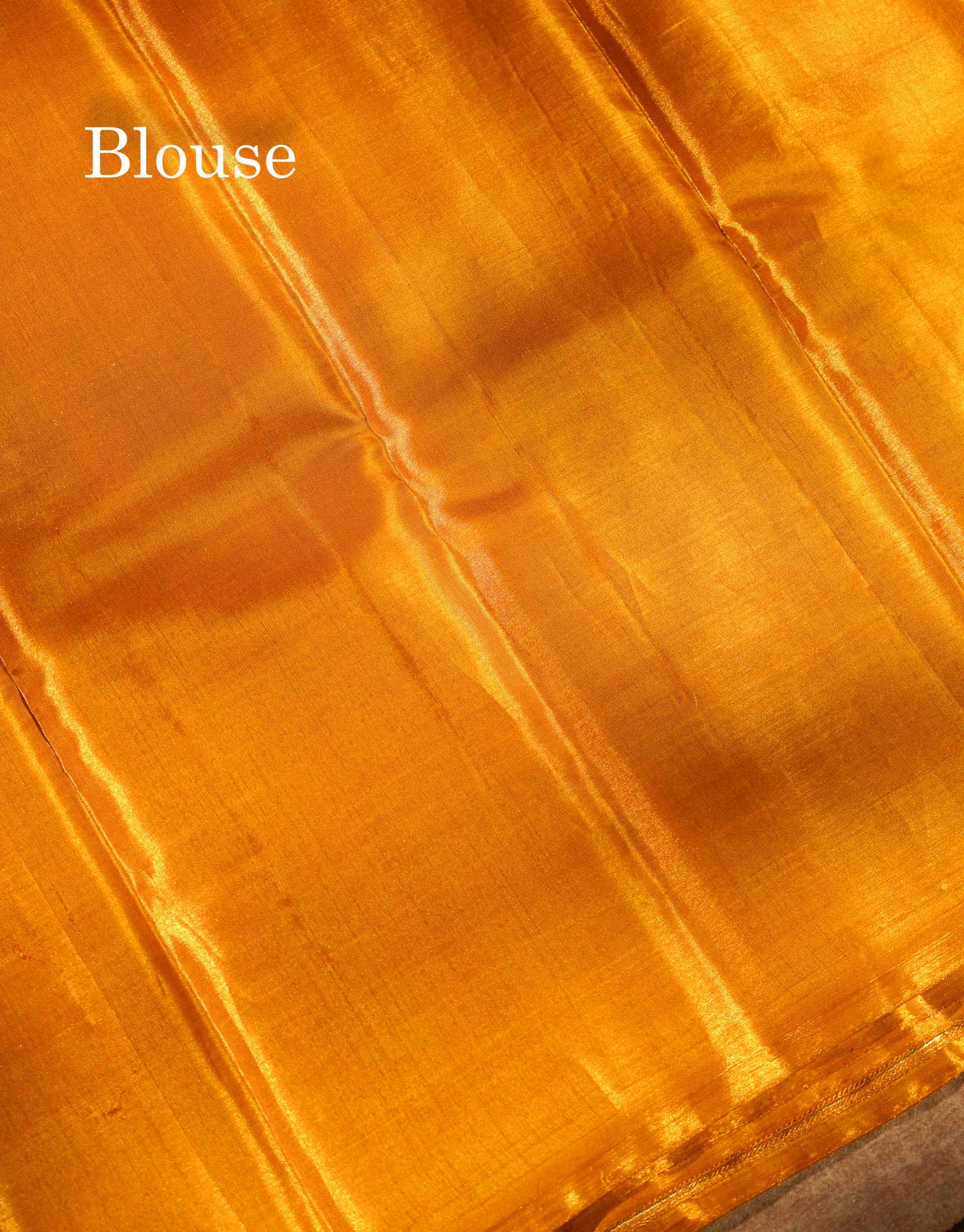 Gold Colour Tissue Bridal Pure Kanjivaram Silk Saree With Fancy Turning Border
