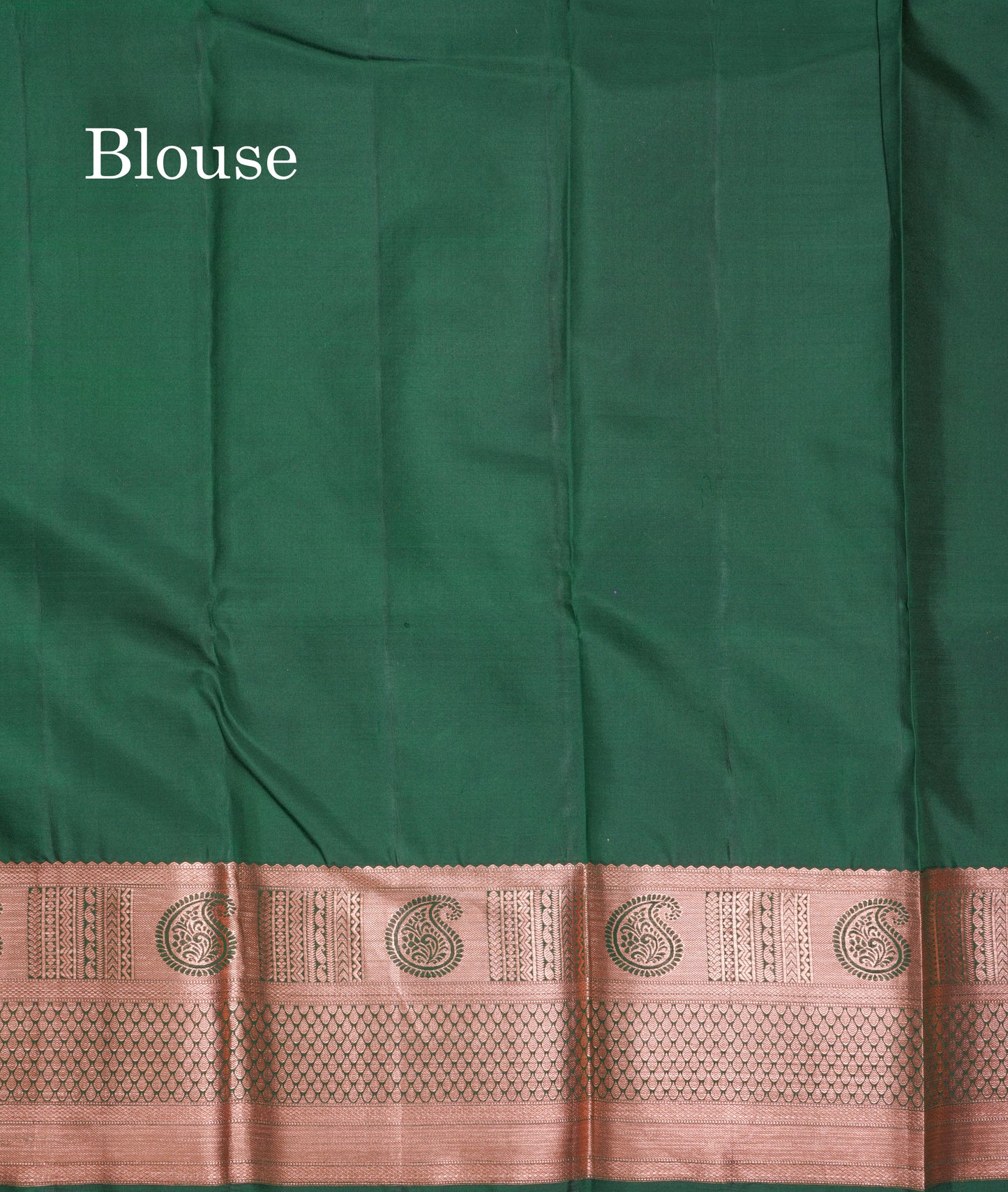 Beautiful Dual Tone Pink Pure Kanjivaram Silk Saree With Contrast Bottle Green Blouse