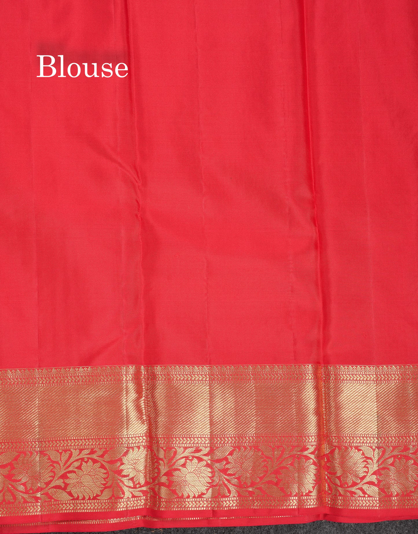 Beautiful Red Bridal Pure Kanjivaram Silk Saree With Traditional Border