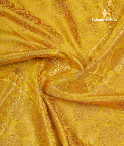 Beautiful Mustard Yellow Puremix Silk Saree With Contrast Pink Traditional Evening Morning Border