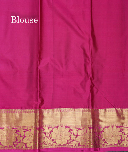 Beautiful Mustard Yellow Puremix Silk Saree With Contrast Pink Traditional Evening Morning Border
