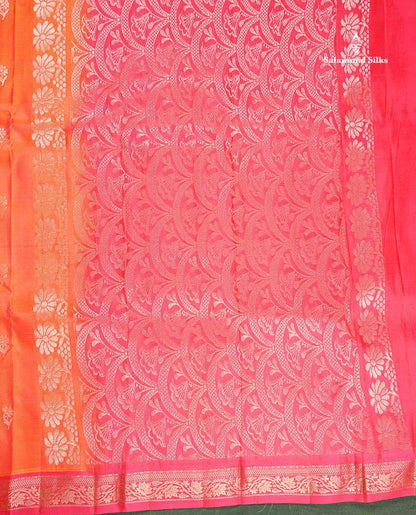 Pure Mix Silk Saree - Royal Blue Colour Body With Contrast Purple Small Border