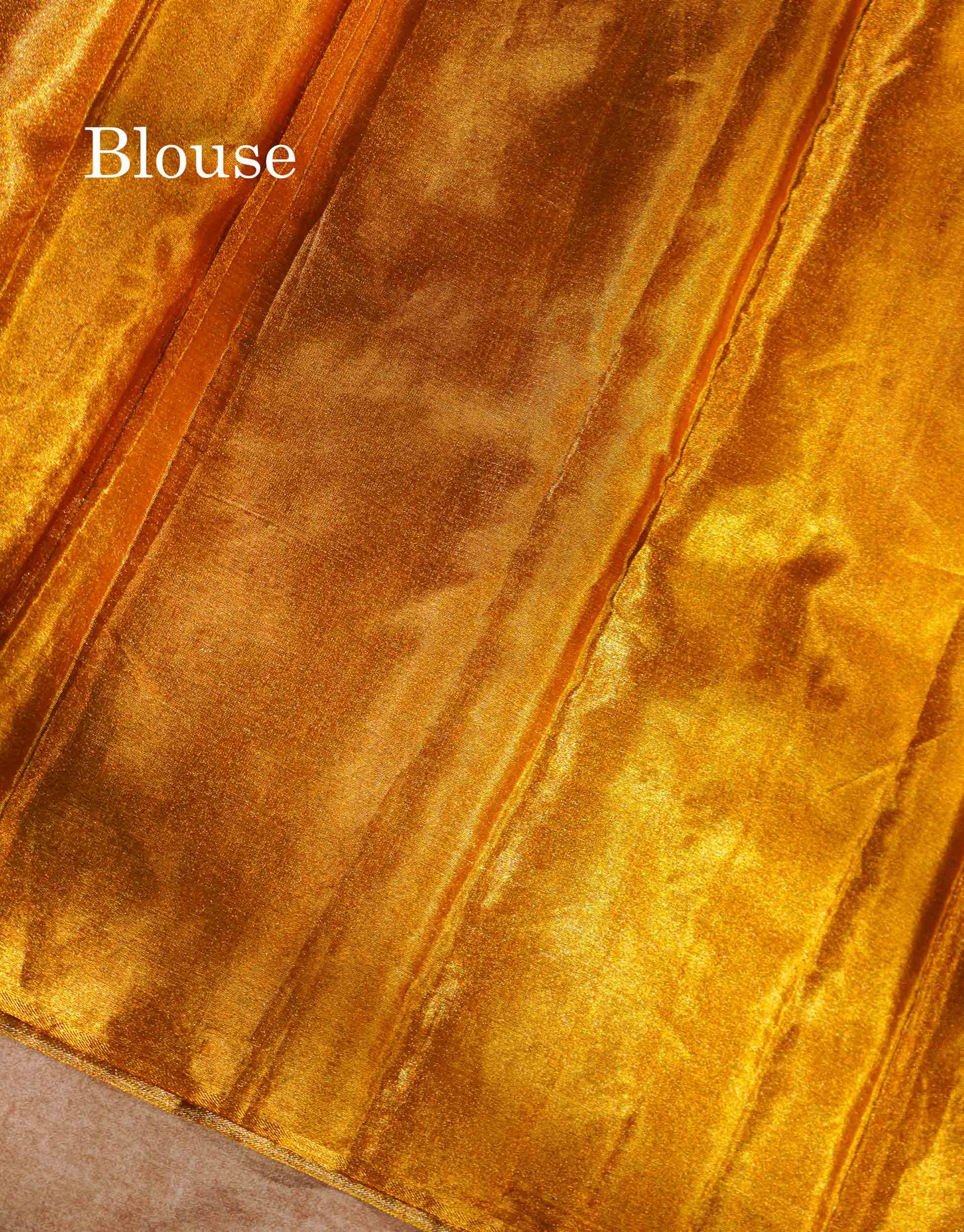 Beautiful Gold Tissue Bridal Pure Kanjivaram Silk Saree With Traditional Border