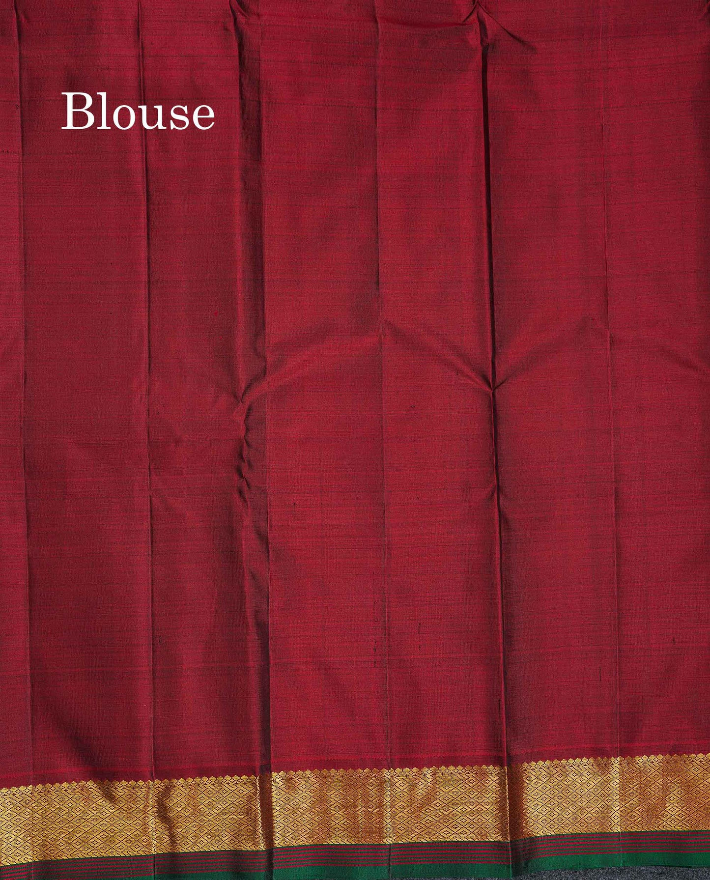 Pure Kanjivaram Silk Saree - Teal Green Colour Body Zari Butta With Contrast Maroon Small Border