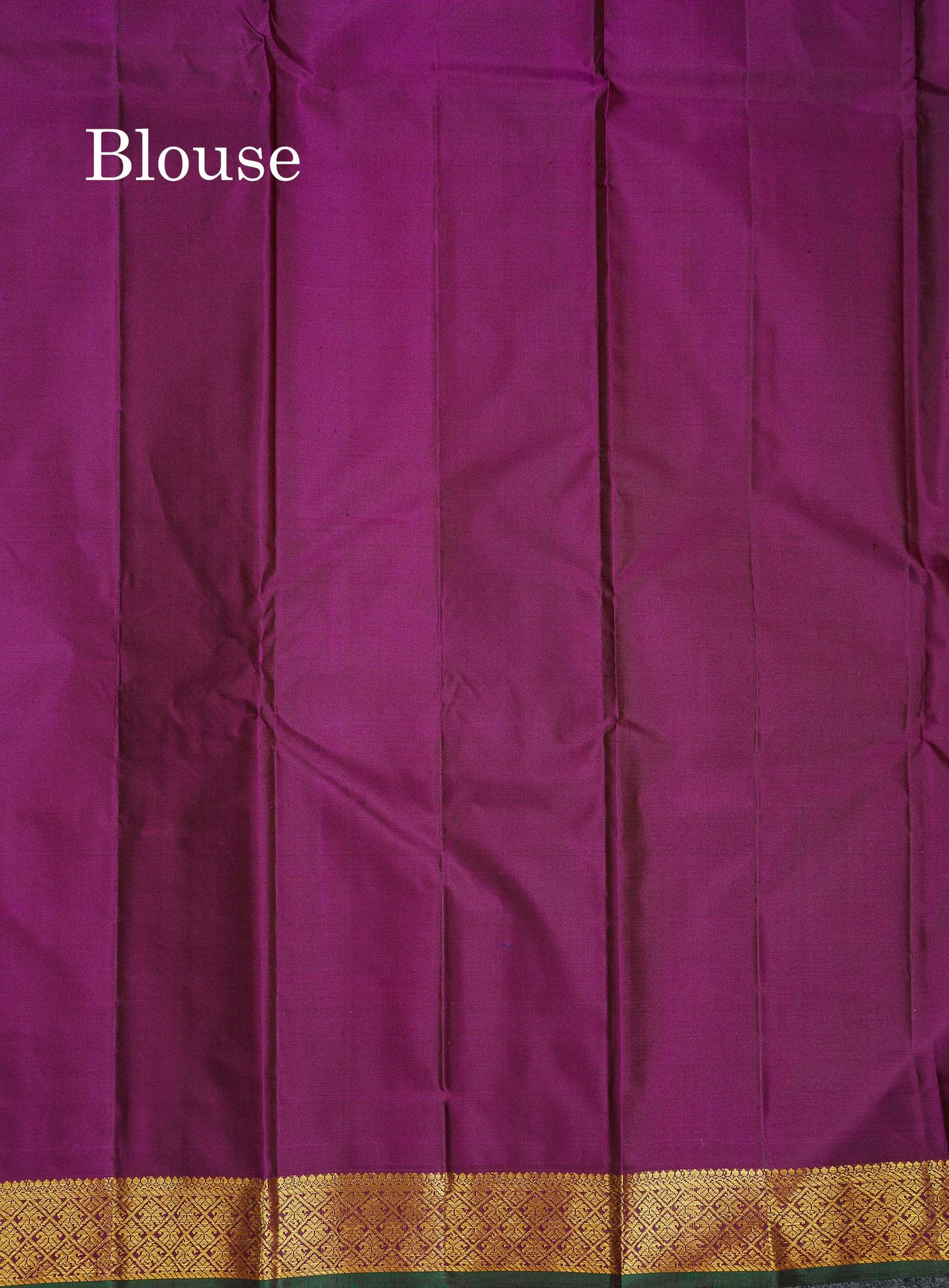 Pure Kanjivaram Silk Saree - Golden Yellow Colour Body Zari Butta With Contrast Dark Purple Small Border
