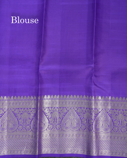Beautiful Dark Sandal Bridal Pure Kanjivaram Silk Saree With Traditional Evening Morning Border