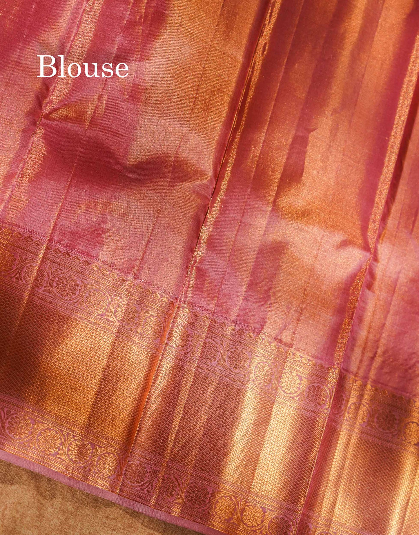 Beautiful Light Rexona Tissue Bridal Pure Kanjivaram Silk Saree With Contrast Onion Pink Traditional Evening Morning Border