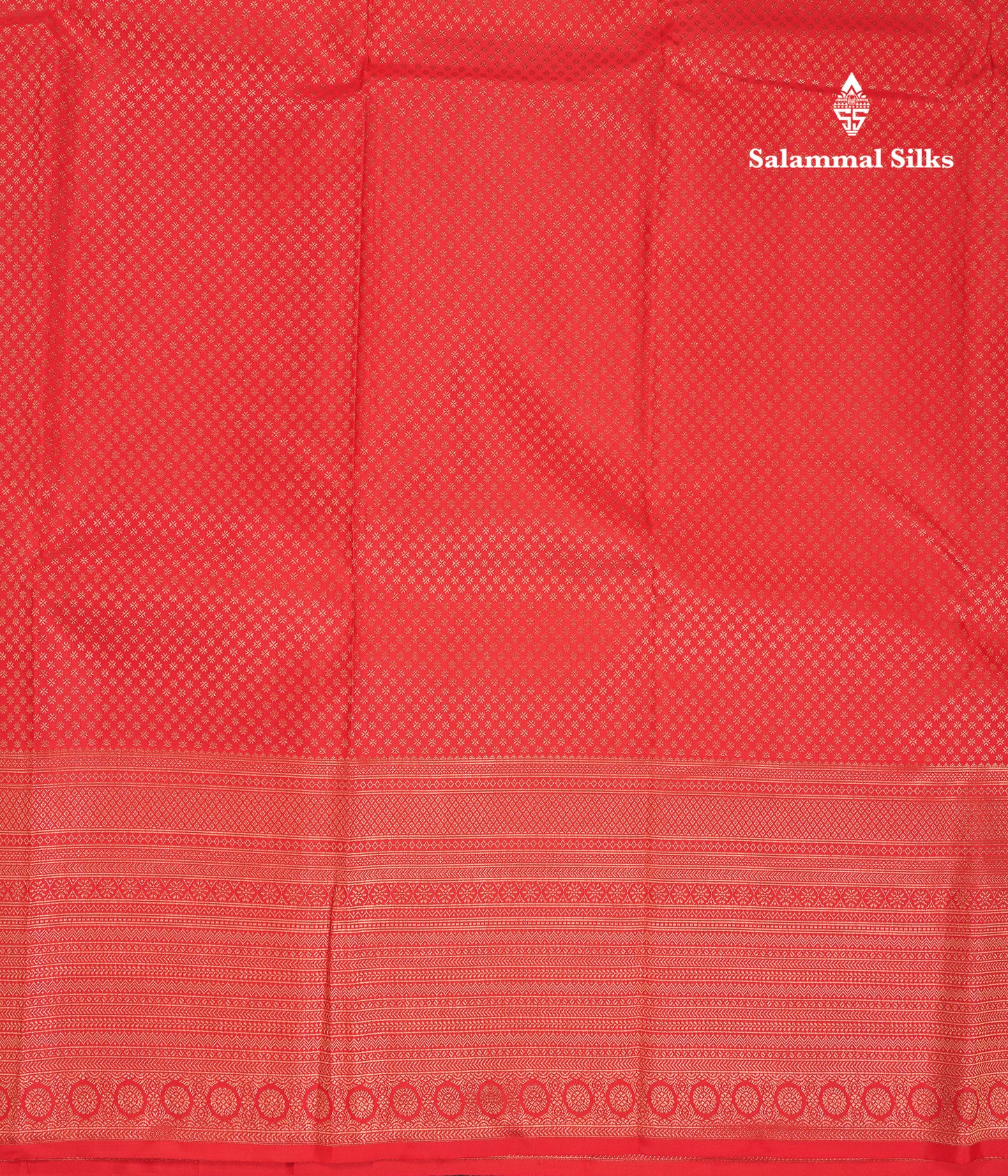 Beautiful Chilly Red Bridal Pure Kanjivaram Silk Saree With Traditional Border