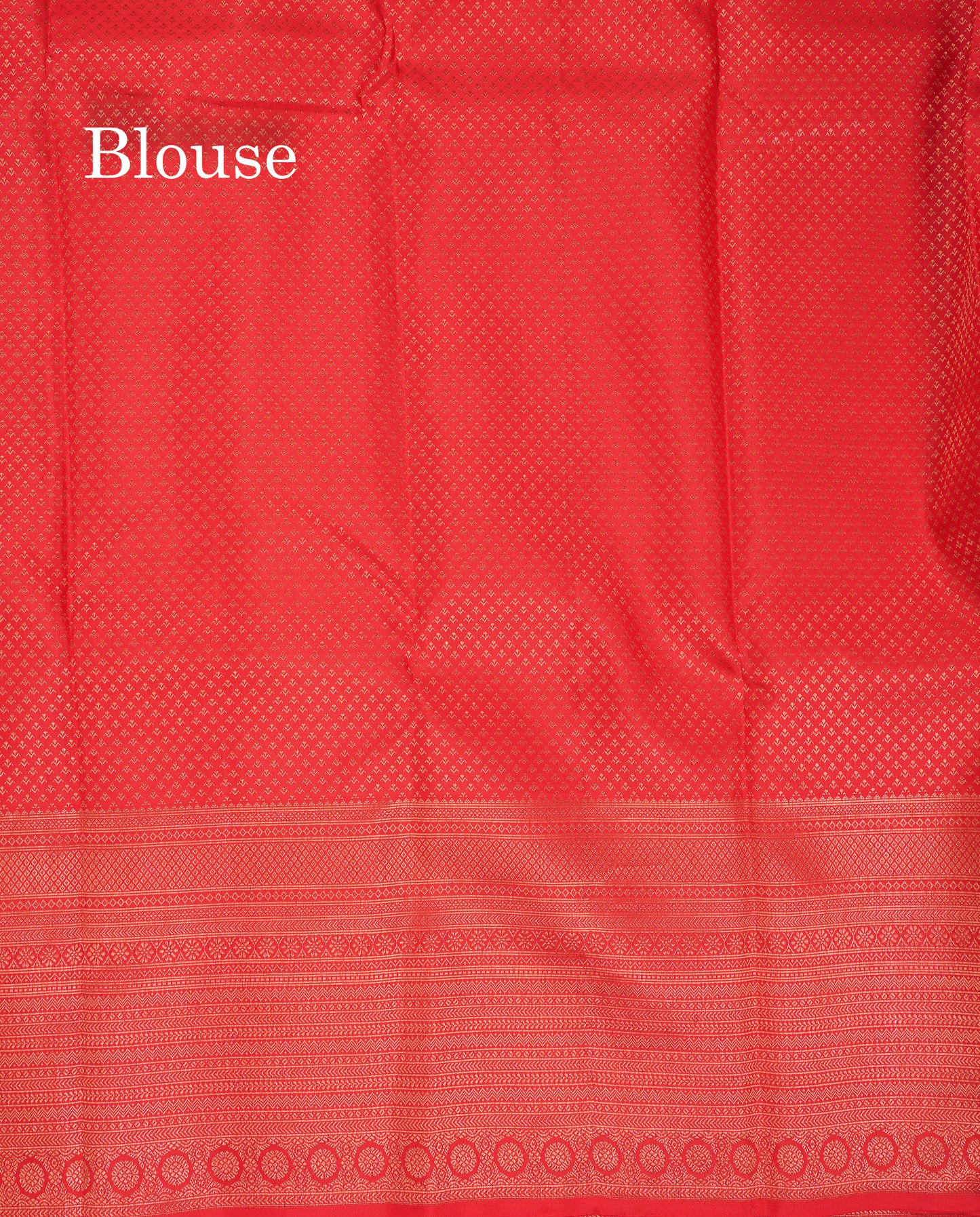 Beautiful Chilly Red Bridal Pure Kanjivaram Silk Saree With Traditional Border