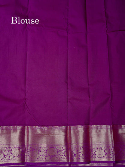 Beautiful Mustard Yellow Bridal Semi Silk Saree With Contrast Vadamalli Traditional Border