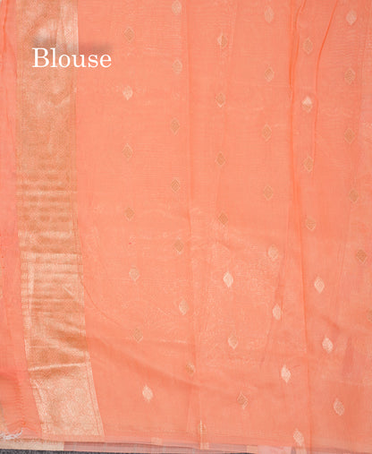 Beautiful Light Green Cotton Mix Saree With Fancy Border