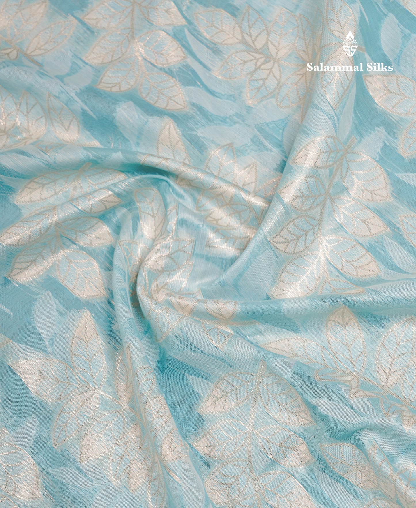 Beautiful Light Green Cotton Mix Saree With Fancy Border