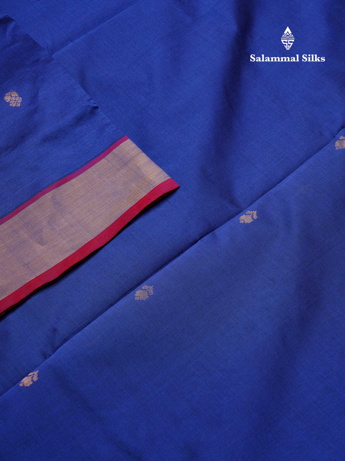 Beautiful Navy Blue Semi Silk Cotton Saree With Contrast Pink Blouse
