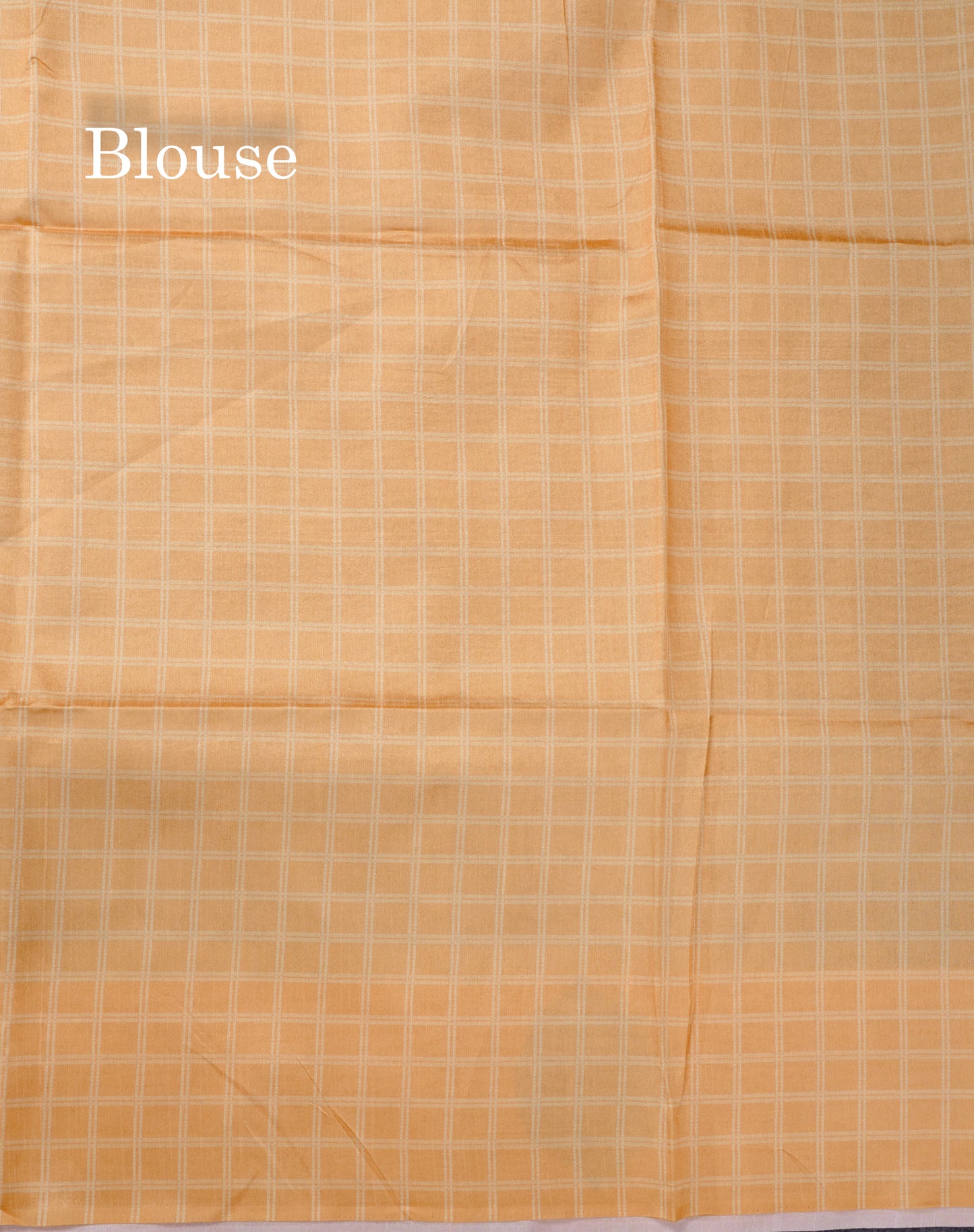 Rama Blue Checks With Butta Semi Tussar Saree With Contrast Sky Blue Fancy Border