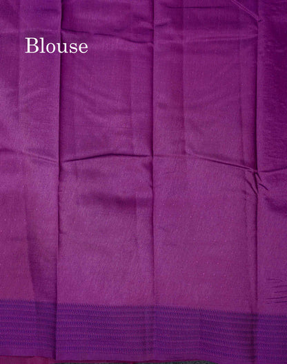 Beautiful Dual Tone Rani Pink Jute Cotton Mix Fancy Saree With Traditional Small Border