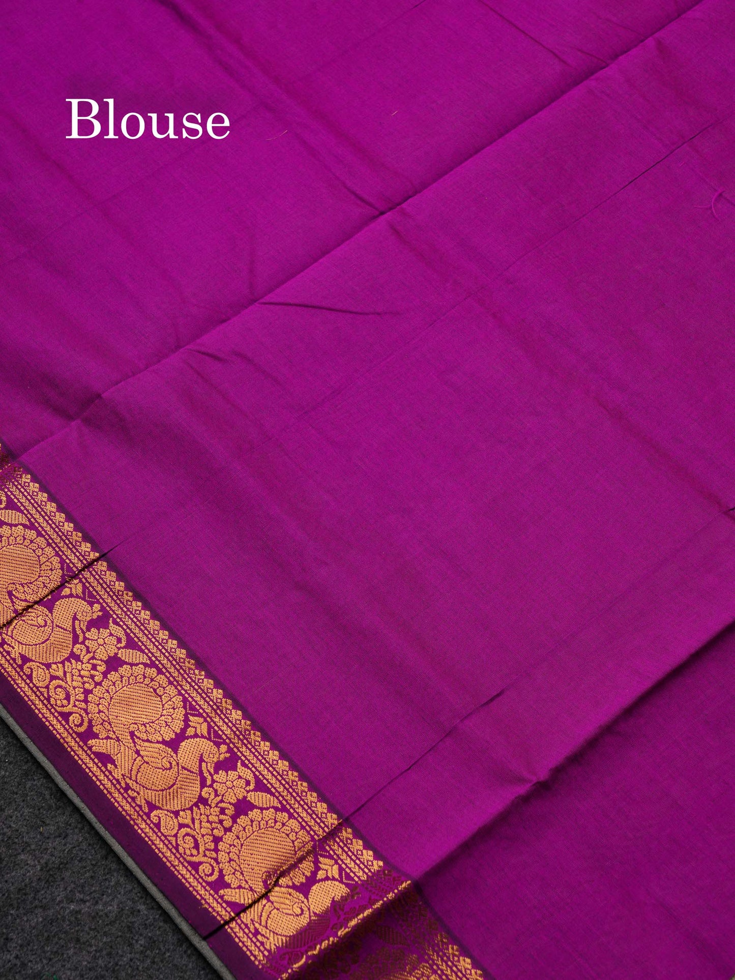 Beautiful Cream Sandal Semi Silk Cotton Saree With Contrast Vadamalli Blouse