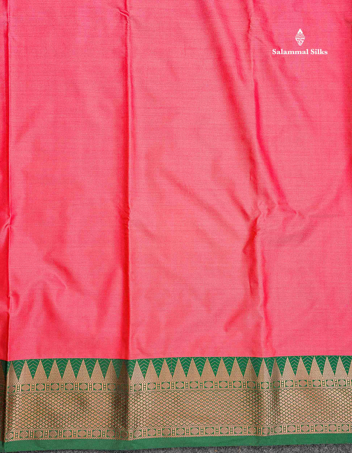 Semi Silk Saree - Anandha Blue Colour Body Plain With Contrast Maroon Traditional Temple Border