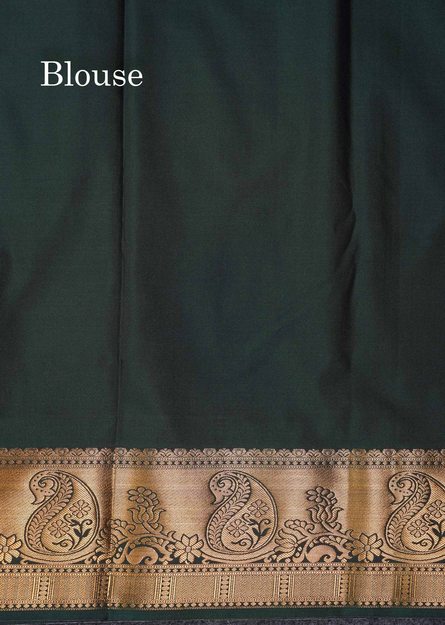Beautiful Dark Maroon Zari Lines With Butta Semi Silk Saree With Contrast Bottle Green Traditional Border