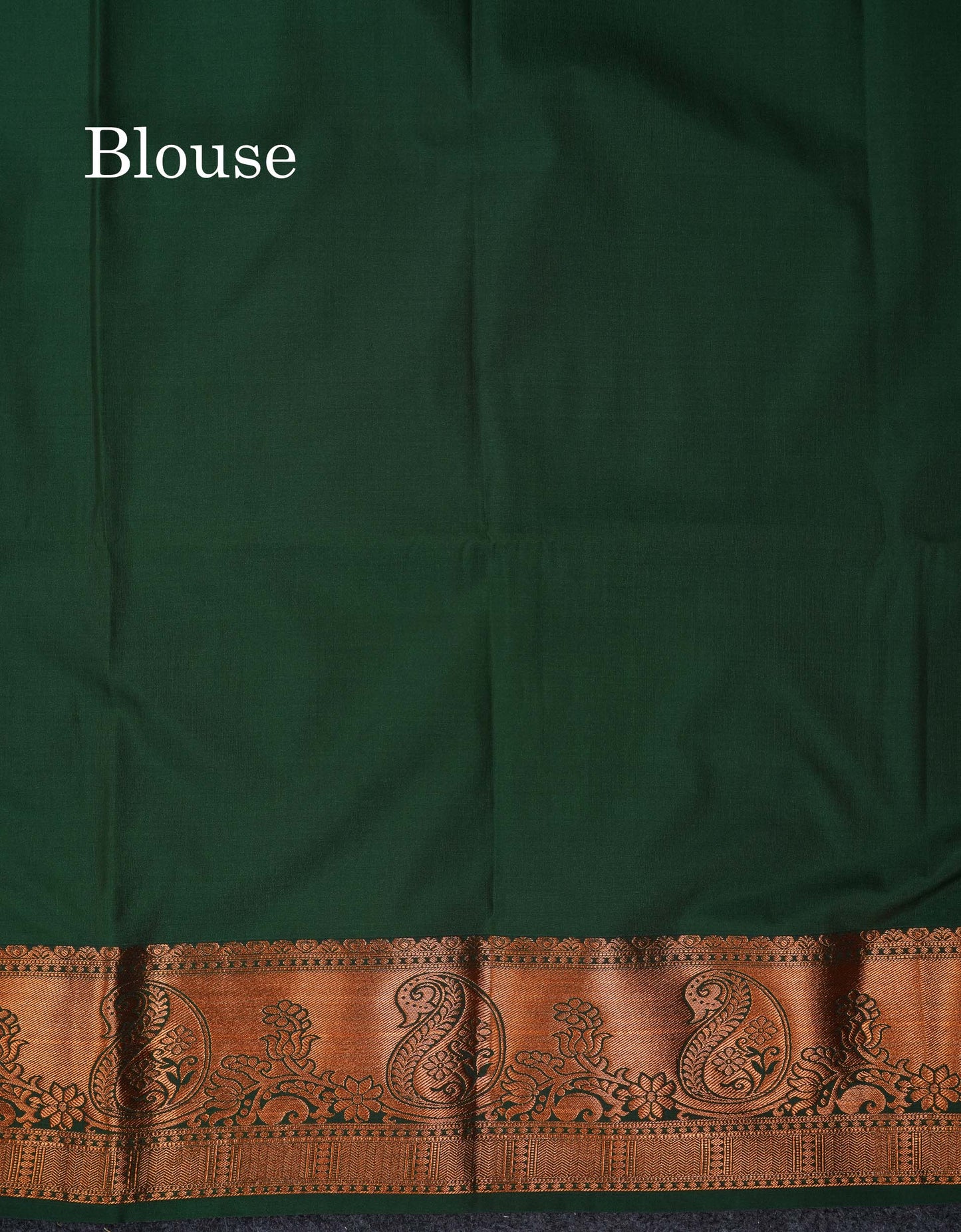 Beautiful Dark Maroon Zari Lines With Butta Semi Silk Saree With Contrast Bottle Green Traditional Border