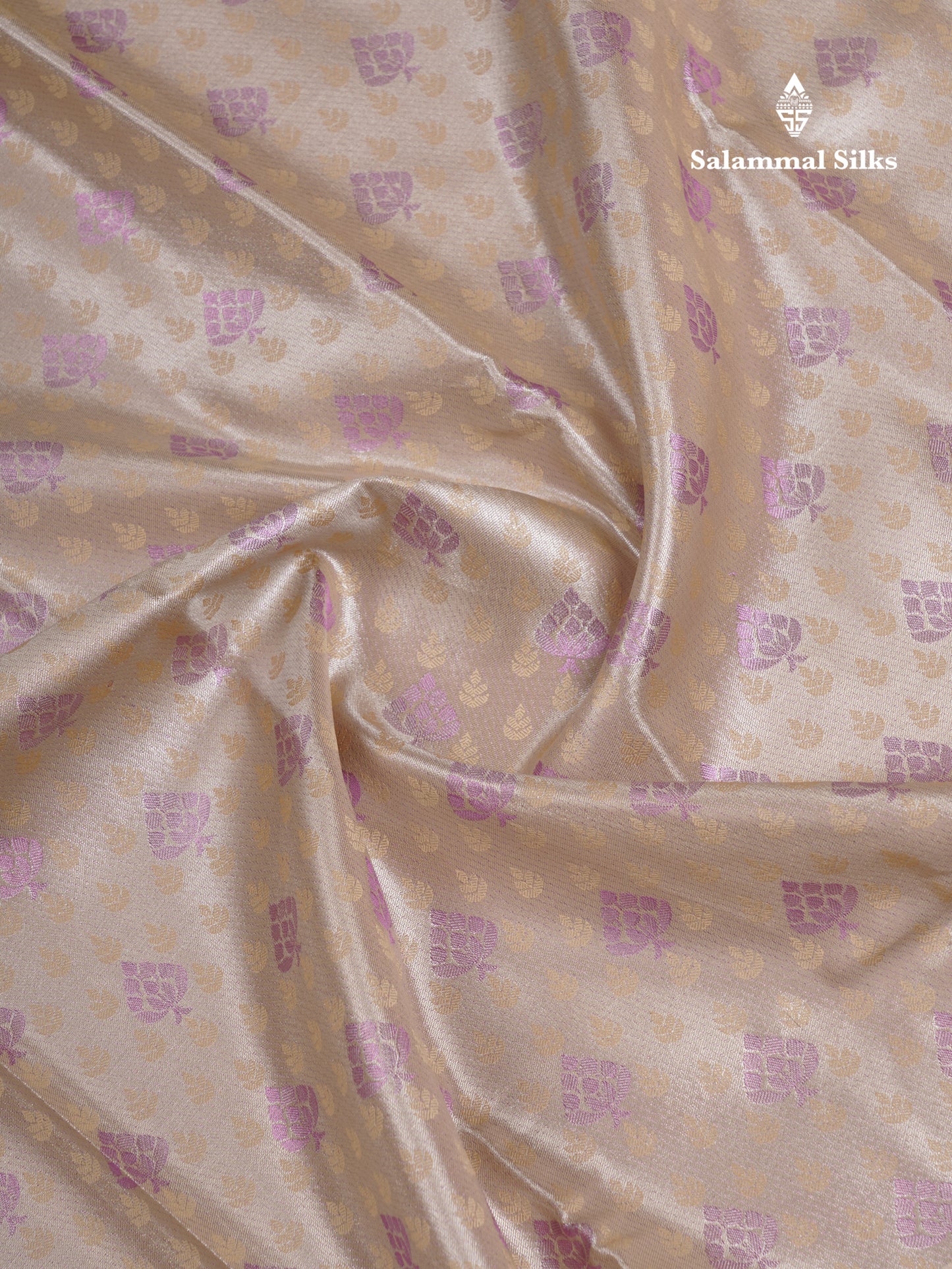 Beautiful Cream Sandal Semi Soft Silk Saree With Traditional Evening Morning Border