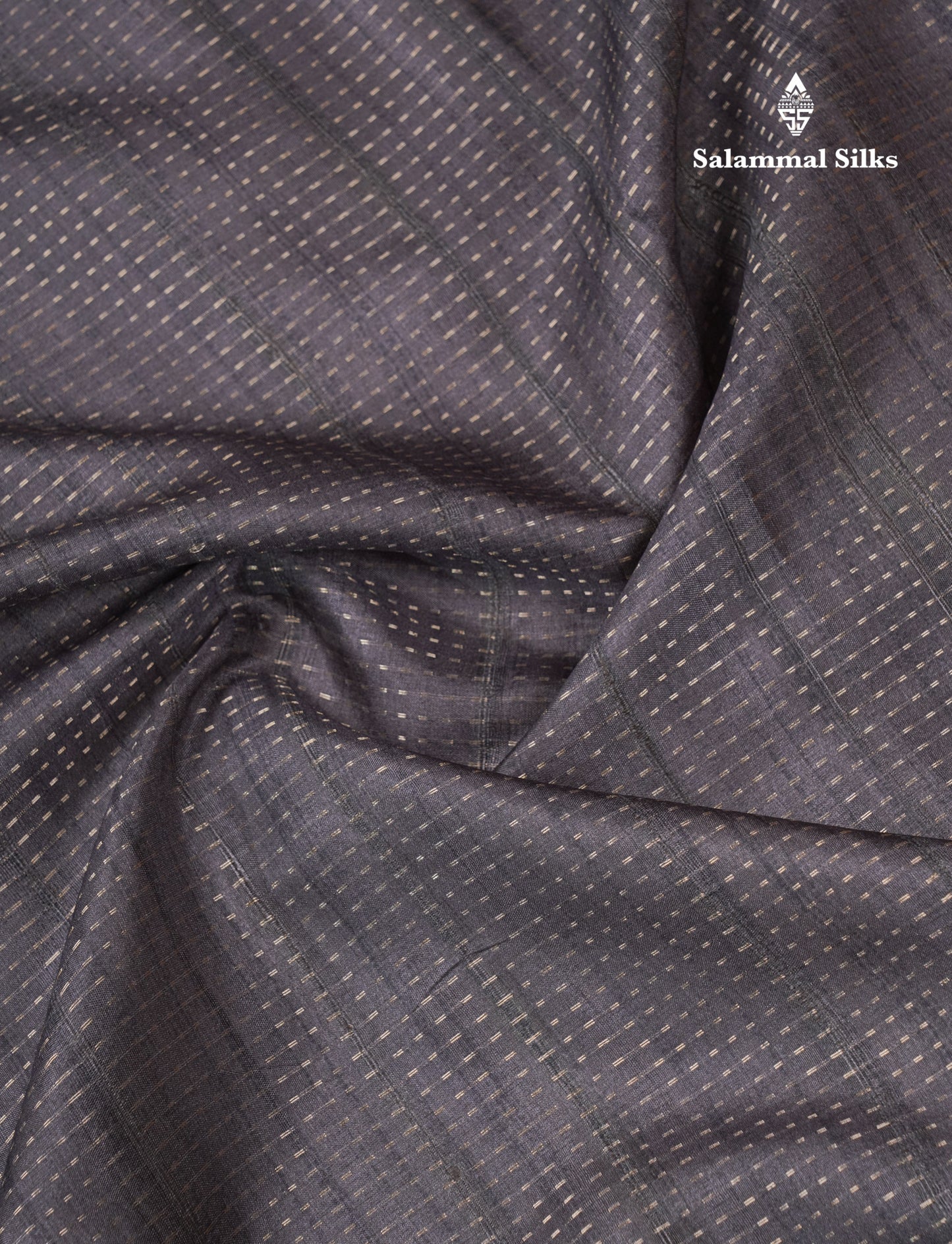 Olive Green Semi Tussar Fancy Saree With Contrast Sandal Floral Print Border