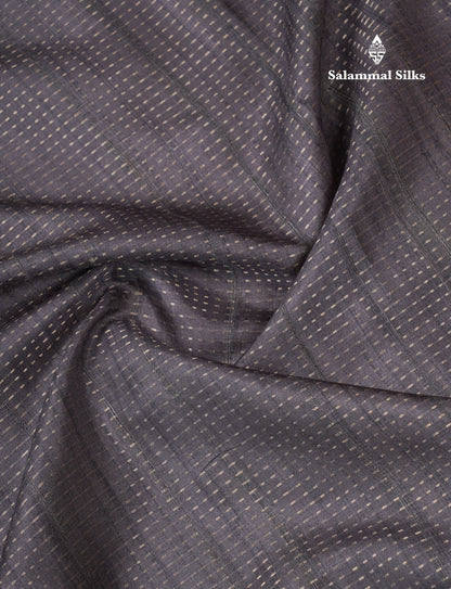 Olive Green Semi Tussar Fancy Saree With Contrast Sandal Floral Print Border