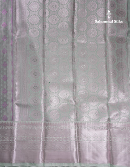 Beautiful Cream Sandal Semi Soft Silk Saree With Traditional Evening Morning Border