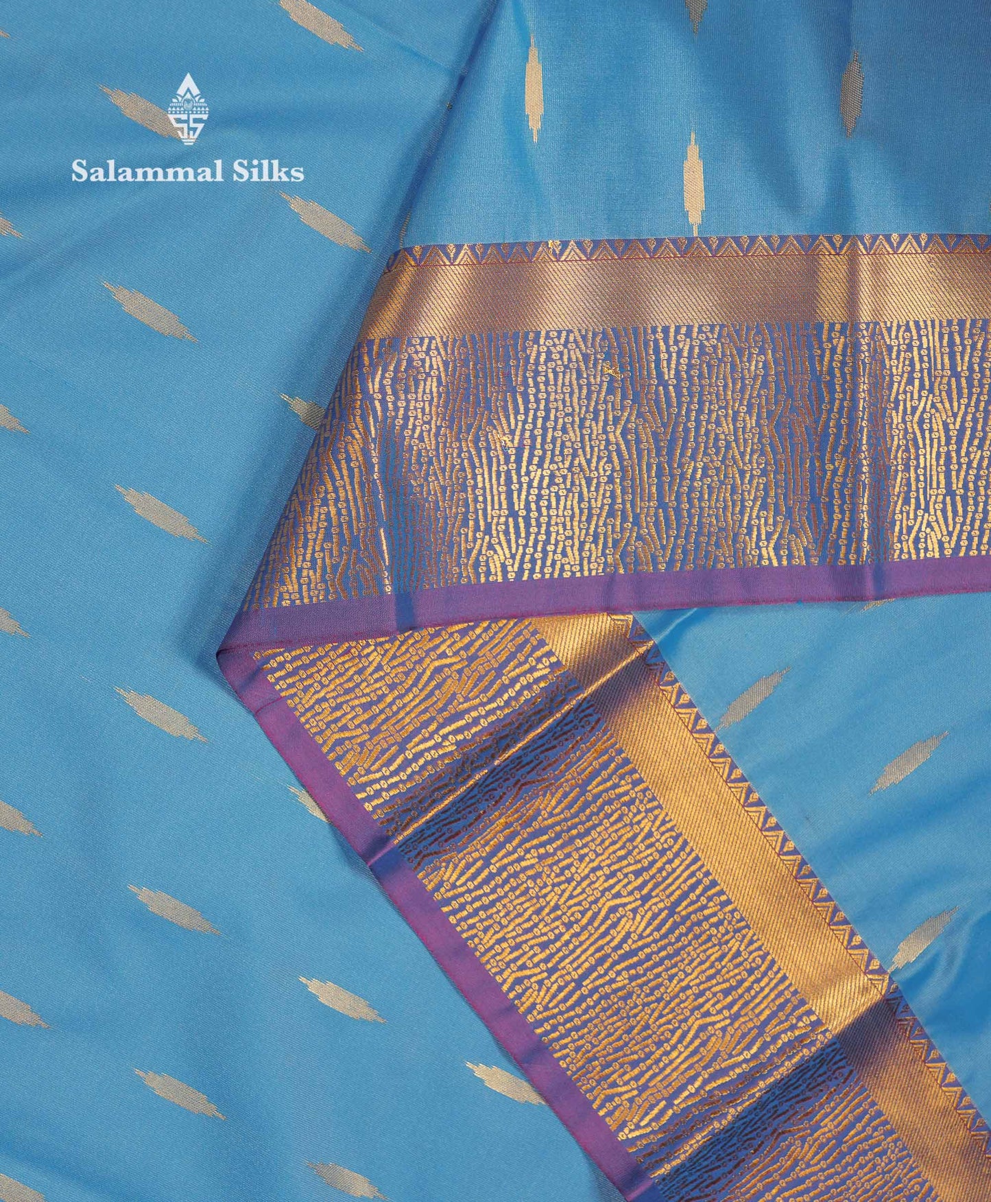 Beautiful Light Lavender Zari Butta Semi Silk Saree With Contrast Maroon Fancy Border