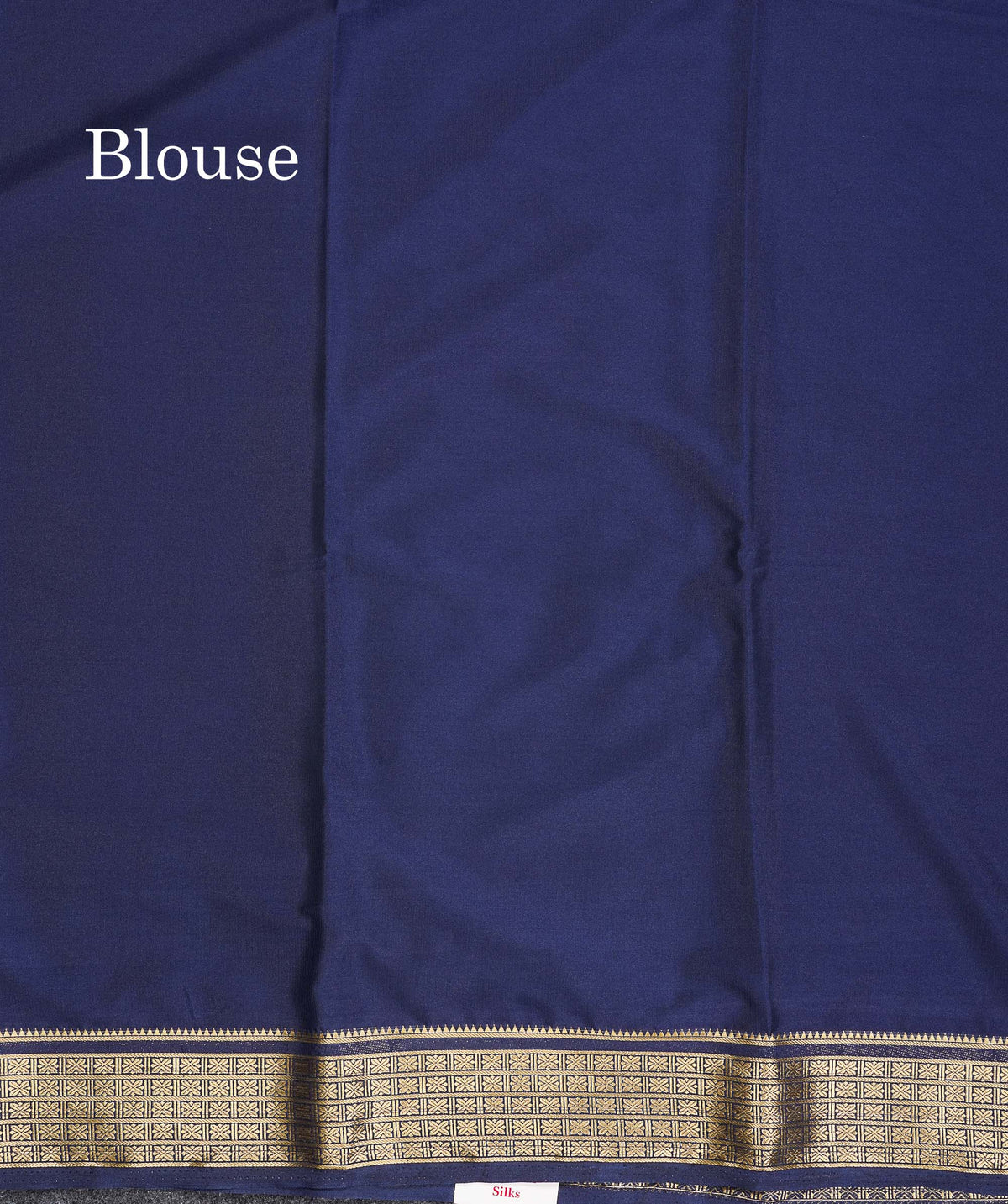 Semi Crepe Silk Saree - Navy Blue Colour Plain Body With Fancy Border