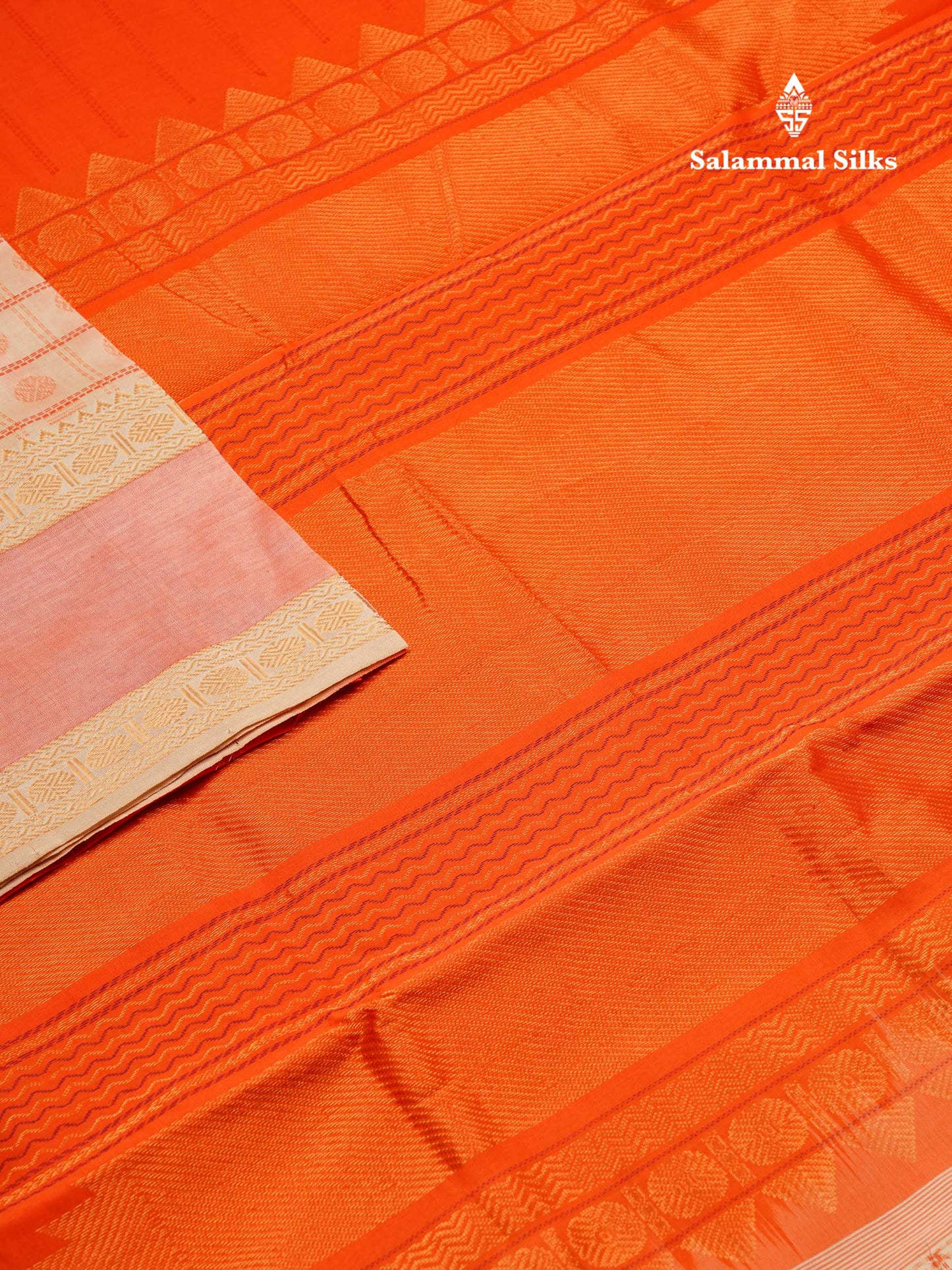 Beautiful Sapphire Green Checks With Butta Semi Silk Cotton Saree With Contrast Violet Blouse