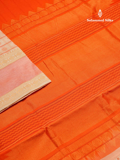 Beautiful Sapphire Green Checks With Butta Semi Silk Cotton Saree With Contrast Violet Blouse
