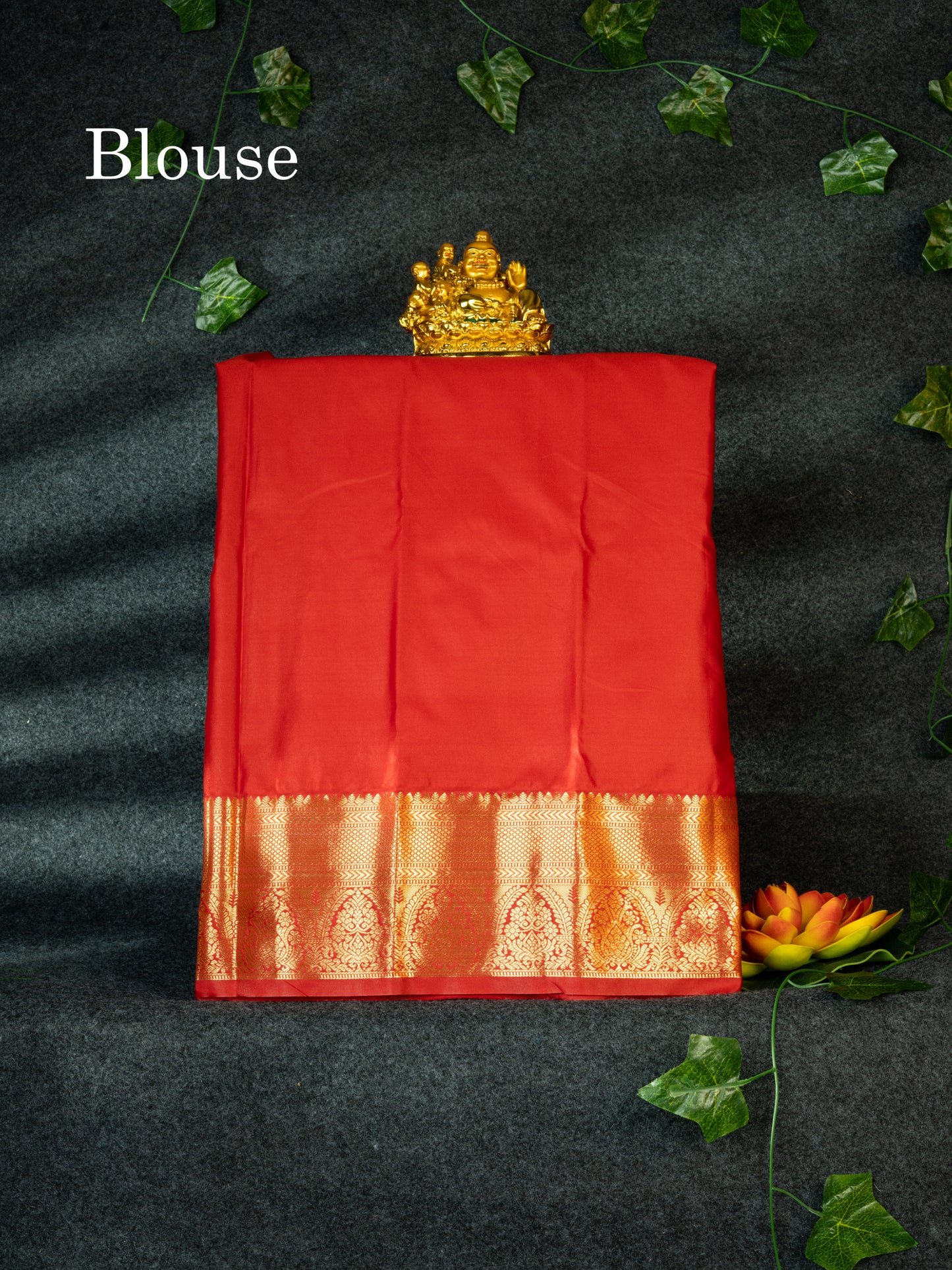 Semi Pattu Pavadai ( Lavender ) With Red Blouse 18"