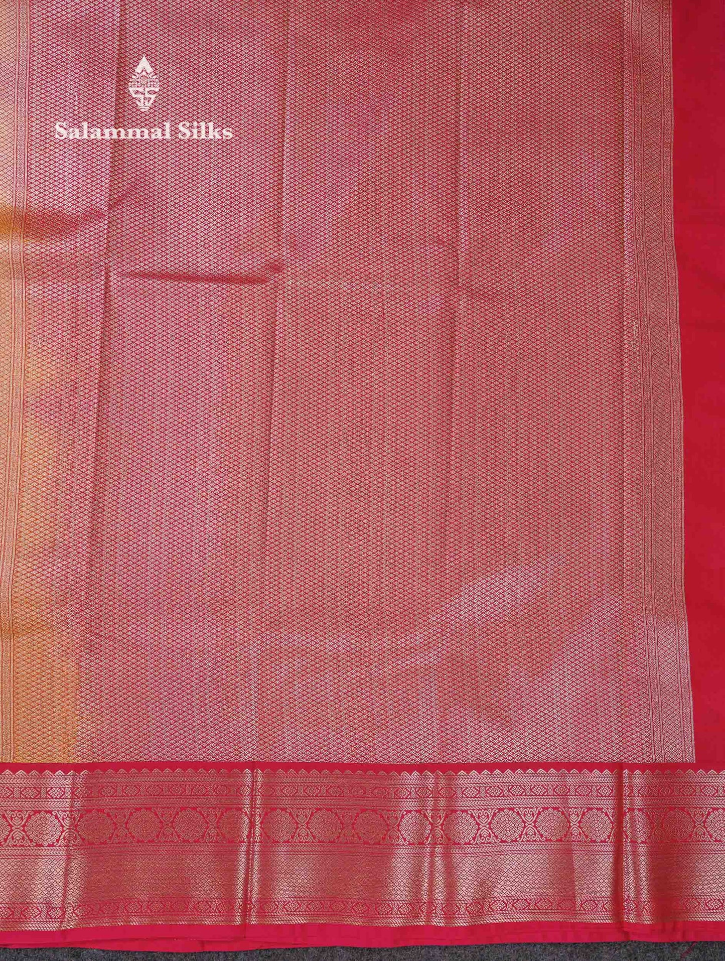 Beautiful Parrot Green Zari Lines With Butta Semi Silk Saree With Contrast Pink Traditional Border