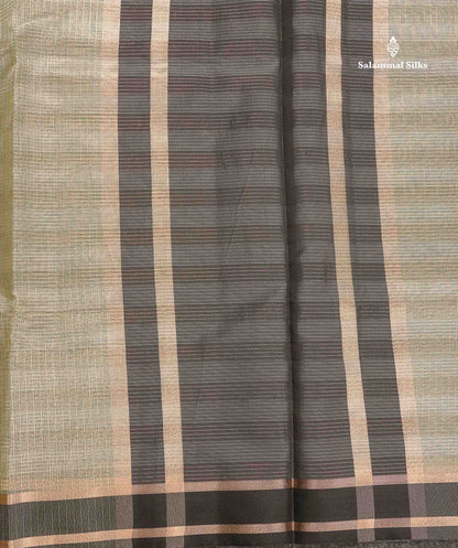 Kota Silk Saree Cream Sandal With Black Blouse