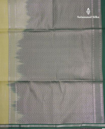 Light Pink Tiny Zari Checks With Malli Moggu Butta Semi Soft Silk Saree With Contrast Small Purple Border