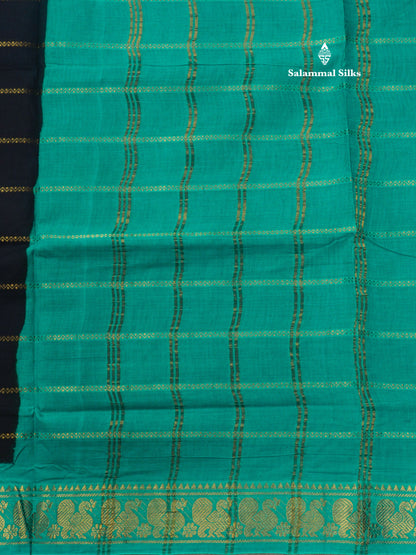 Beautiful Half White Pure Sungudi Cotton Saree With Contrast Reddish Pink Border