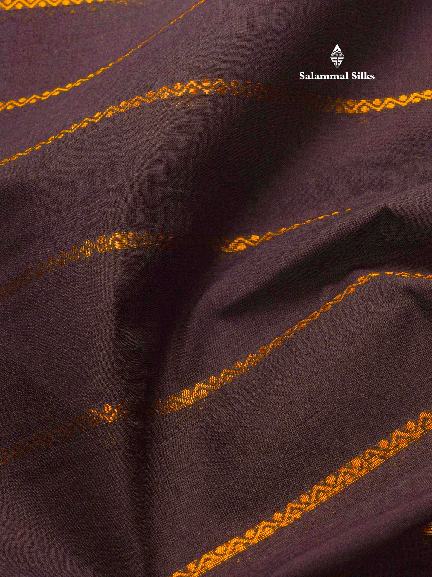 Beautiful Black Pure Sungudi Cotton Saree With Contrast Lavender Border