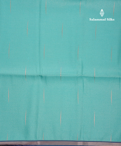 Light Pink Tiny Zari Checks With Malli Moggu Butta Semi Soft Silk Saree With Contrast Small Purple Border