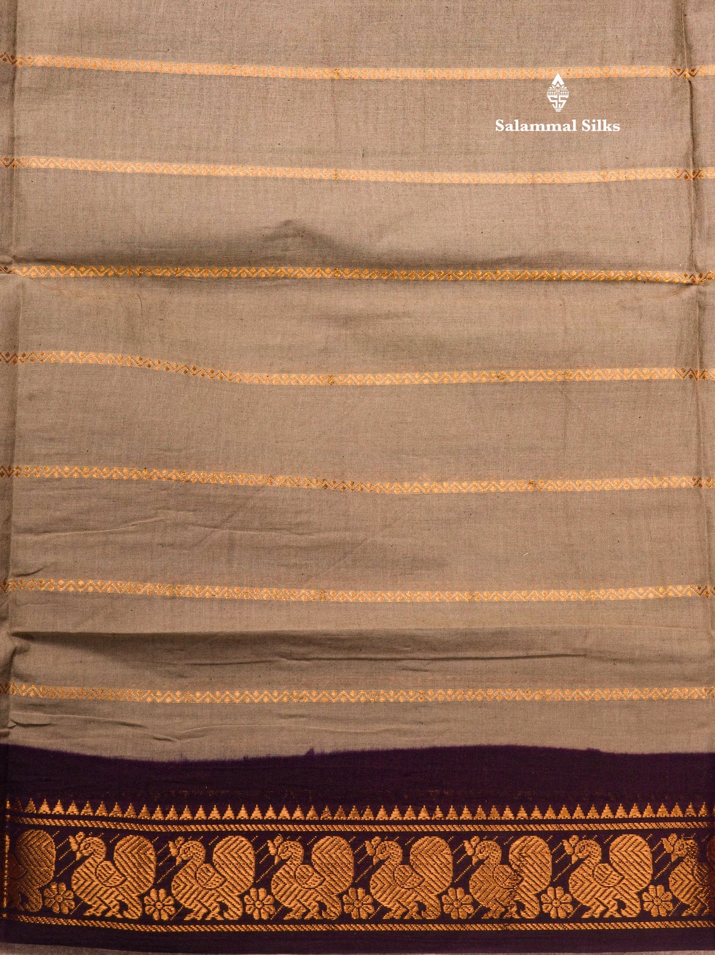 Beautiful Black Pure Sungudi Cotton Saree With Contrast Lavender Border