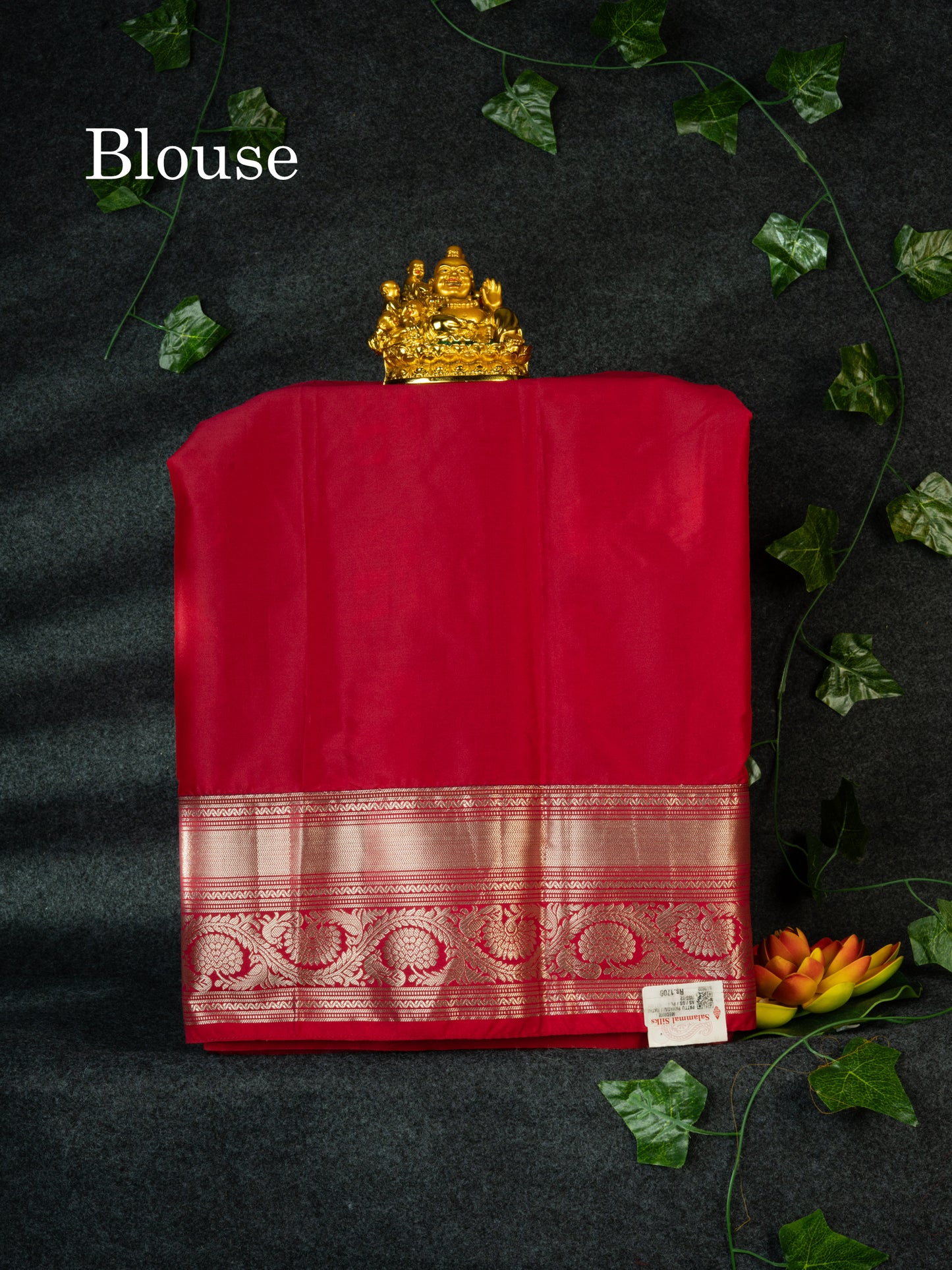 Semi Silk Pattu Pavadai (Bottle Green) With Pink Blouse 18"