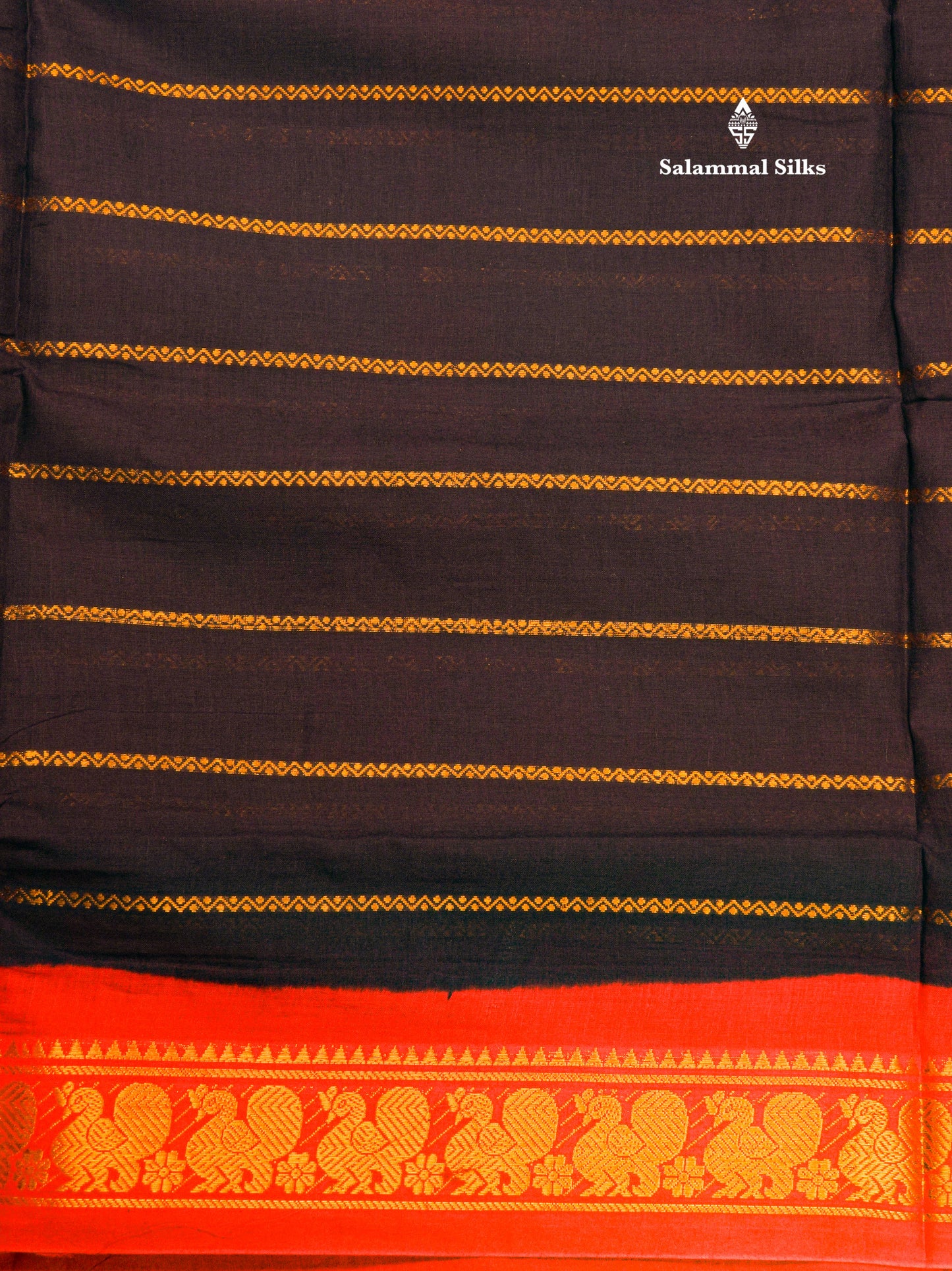 Beautiful Black Pure Sungudi Cotton Saree With Contrast Lavender Border