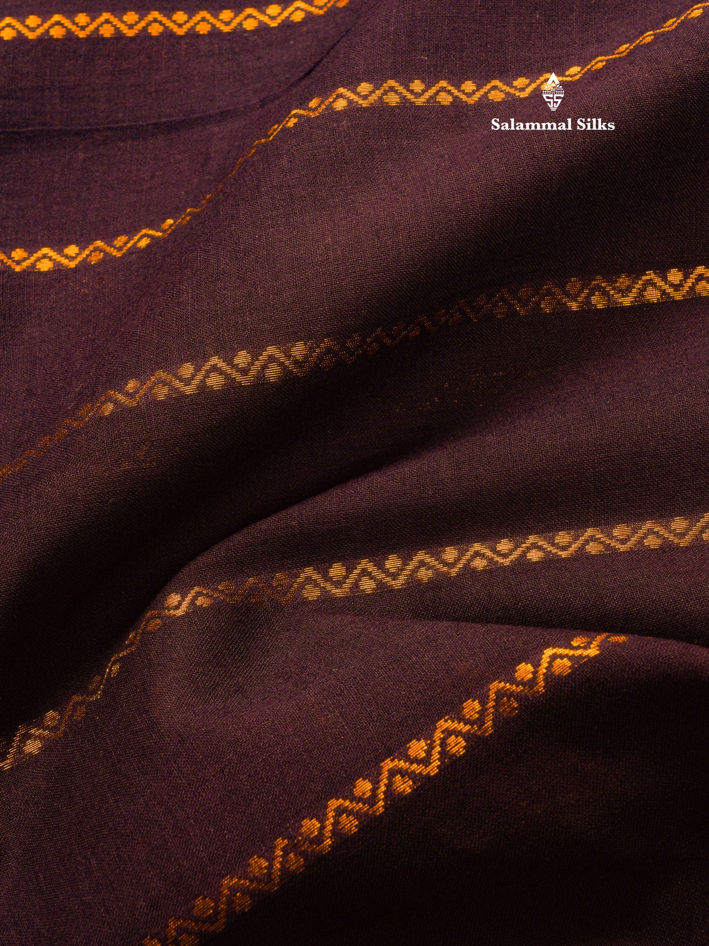 Beautiful Black Pure Sungudi Cotton Saree With Contrast Lavender Border