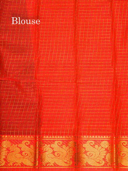 Beautiful Black Pure Sungudi Cotton Saree With Contrast Lavender Border