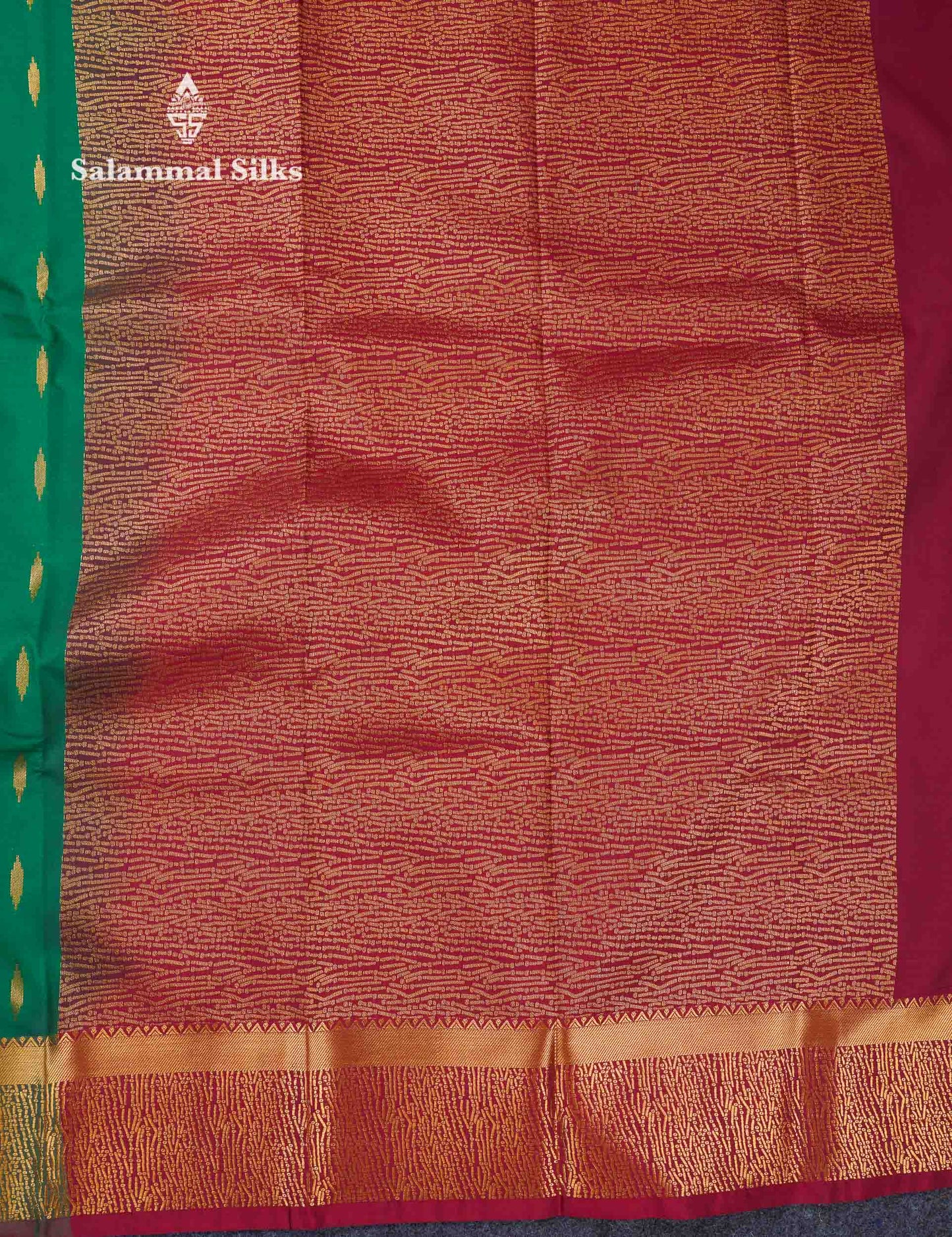 Beautiful Light Lavender Zari Butta Semi Silk Saree With Contrast Maroon Fancy Border